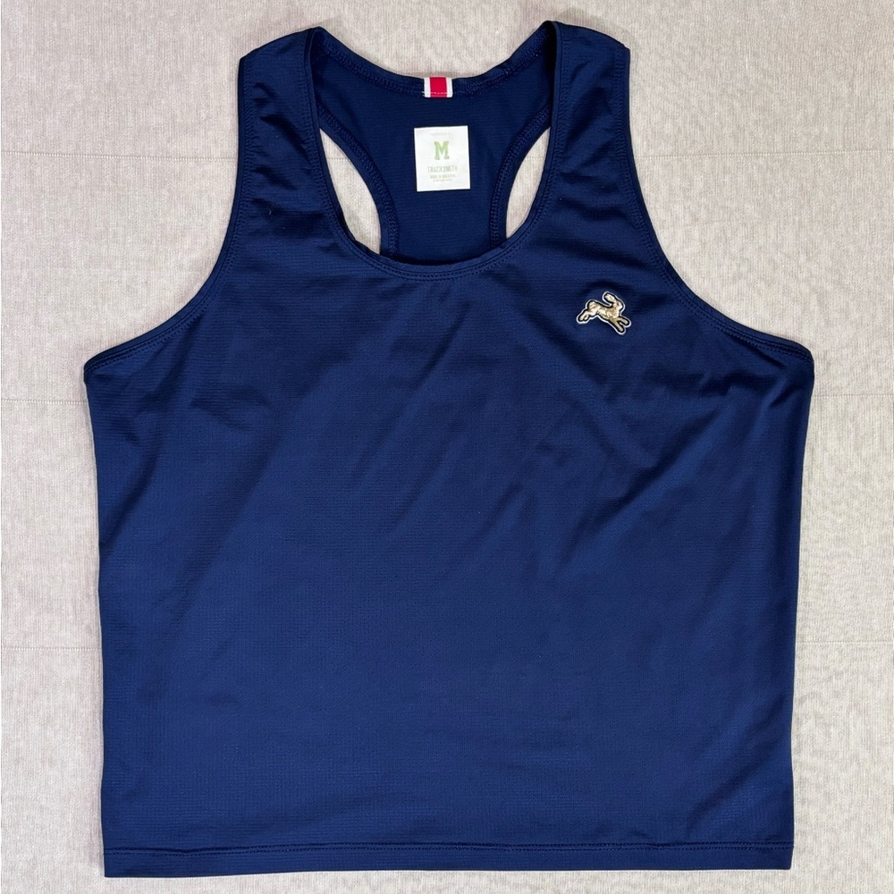 Tracksmith Women’s Navy Racerback Running Tank Performance Top M